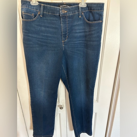 Bandolino Amy Blue Denim Jeans Size 16 - Picture 2 of 12